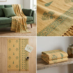 ✨ Khadi Sofa Throw – Handcrafted Elegance for Your Living Space ✨