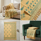 ✨ Khadi Sofa Throw – Handcrafted Elegance for Your Living Space ✨