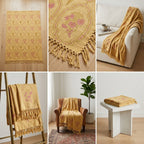 ✨ Khadi Sofa Throw – Handcrafted Elegance for Your Living Space ✨