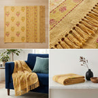✨ Khadi Sofa Throw – Handcrafted Elegance for Your Living Space ✨
