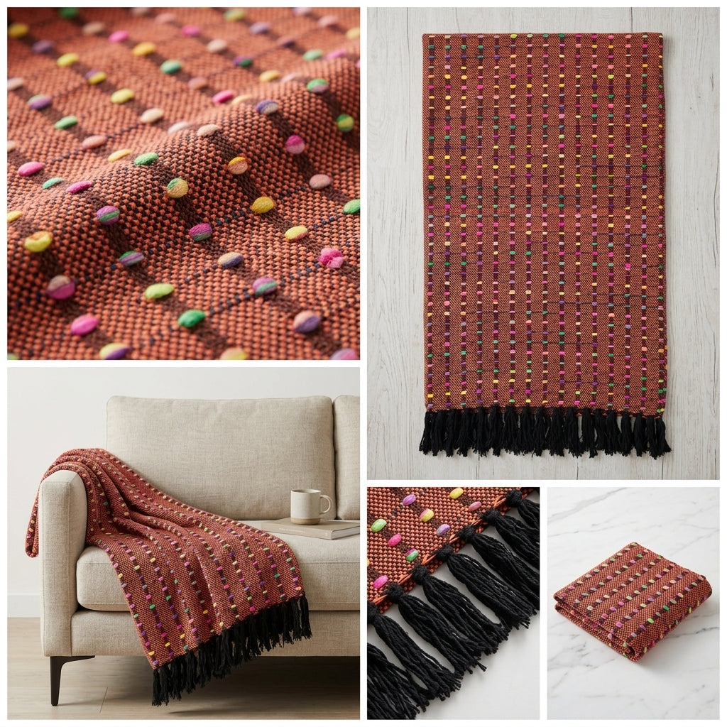 Woven Sofa Throw Blanket