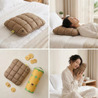 Premium Pineapple Bun Cervical & Neck Support Pillow – Organic Cotton