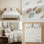 Quilted Reversible Bedcover – Pure Mulmul Cotton