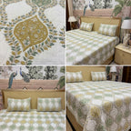 Quilted Reversible Bedcover – Pure Mulmul Cotton