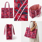 Velvet Quilted Tote Bag – Stylish, Spacious & Reusable