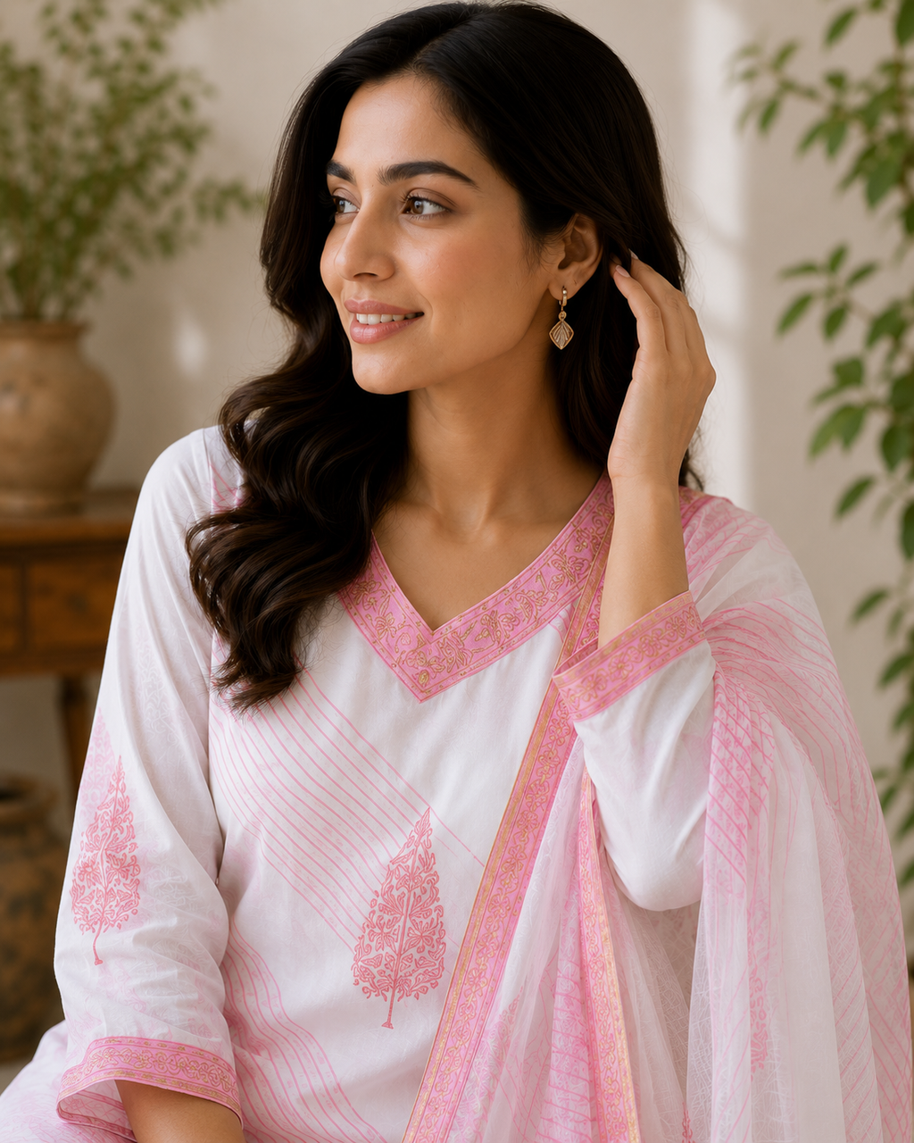 Roohi 3-Piece Stitched Suit 🌸