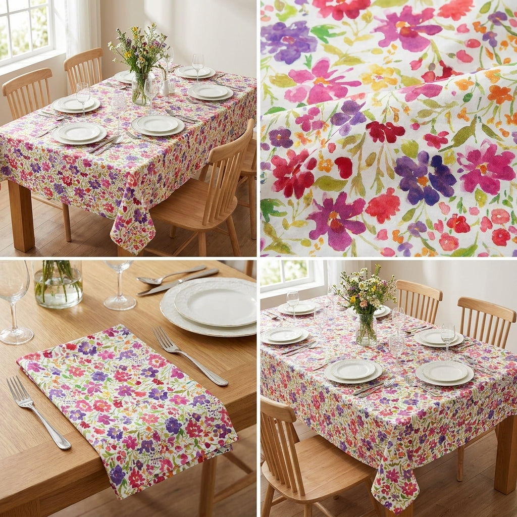 Cotton Dining Table Cover – 6 Seater