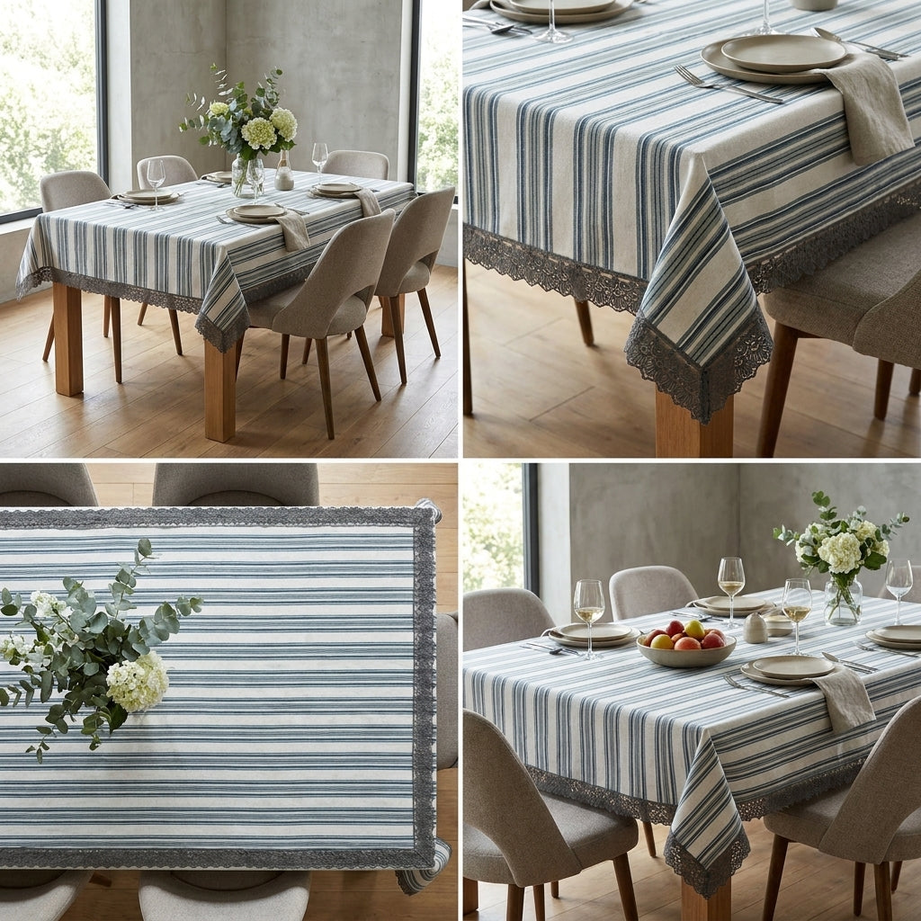 Lace Dining Table Cover – 6 Seater