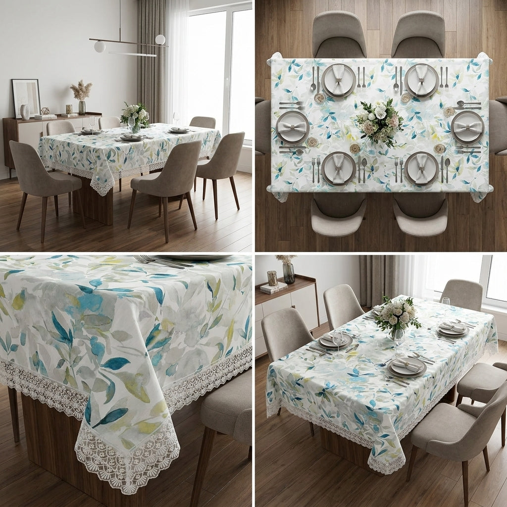 Lace Dining Table Cover – 6 Seater