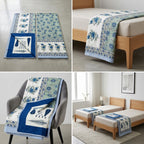 Pure Muslin Single Bed Dohar – Pack of 2