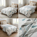 Pure Muslin Single Bed Dohar – Pack of 2