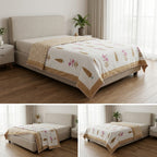 Pure Muslin Single Bed Dohar – Pack of 2