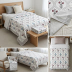 Pure Muslin Single Bed Dohar – Pack of 2