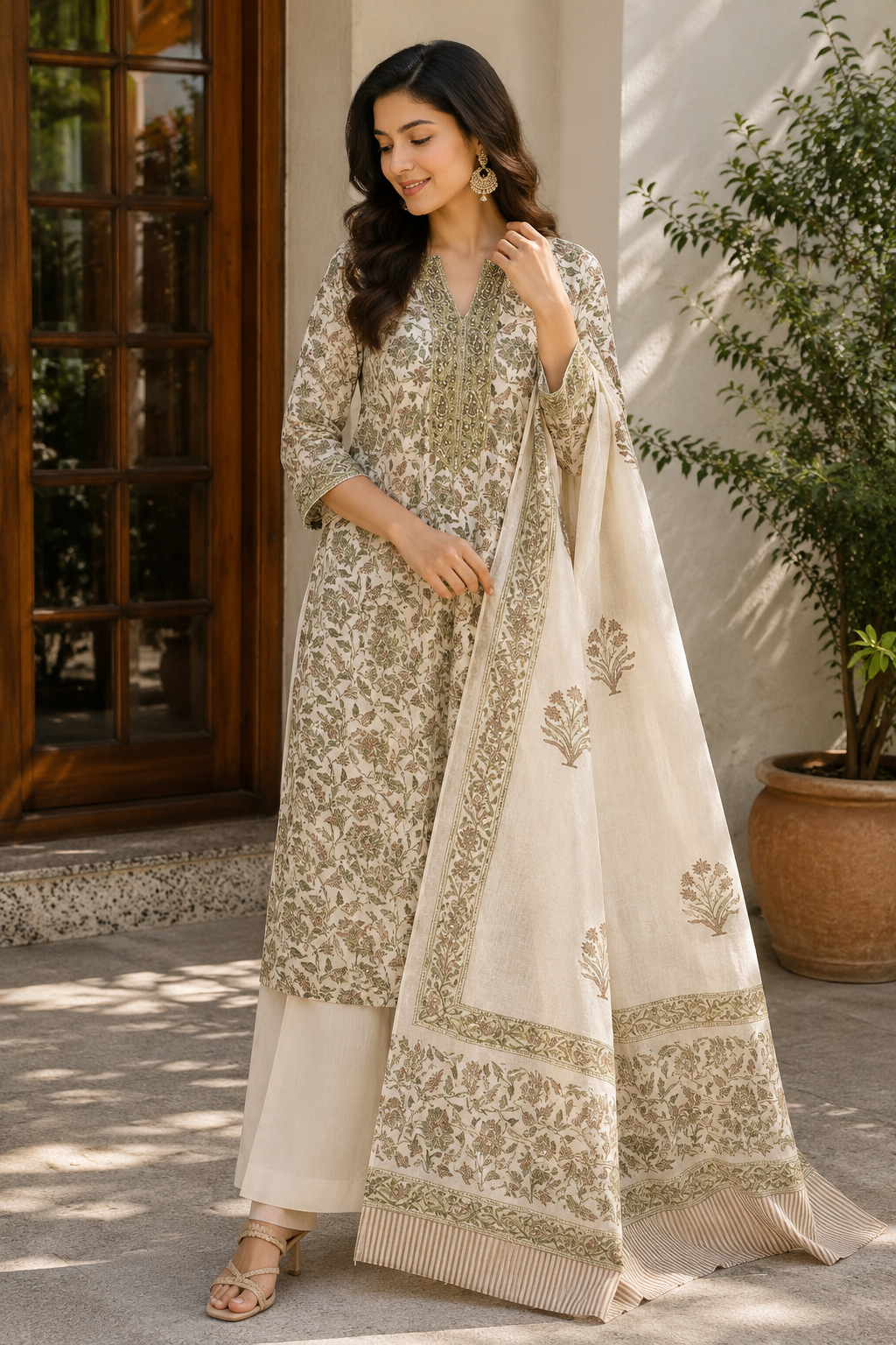 Chandani 3-Piece Stitched Suit 🌙