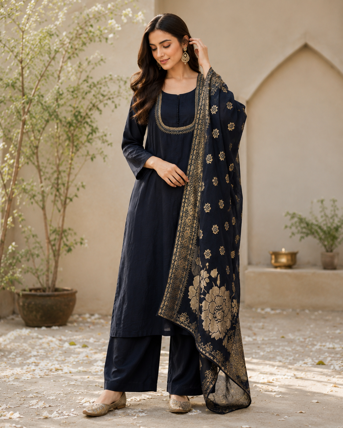 Mayur Silk 3-Piece Unstitched Suit