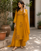 🌹 Kesar 3-Piece Stitched Suit 🌻