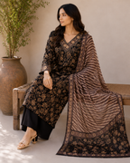 Zareen 3-Piece Stitched Suit 🖤
