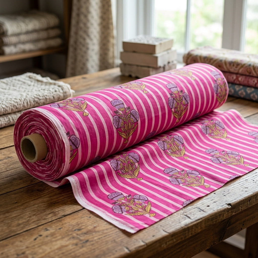 Rani Gul Pink Cotton Fabric 🩷