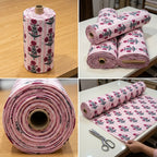 Surkh Bahar Baby Pink Cotton Fabric 🌹