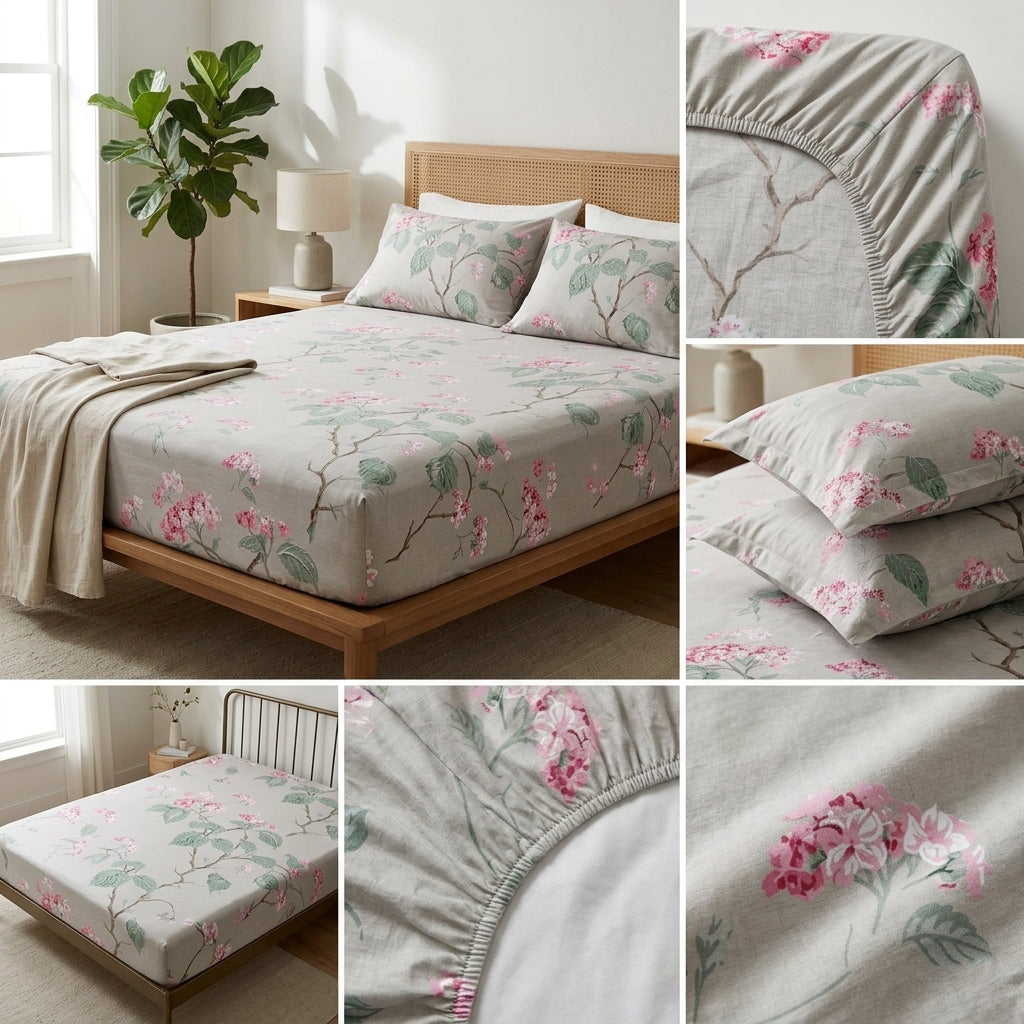 Fitted Bedsheets Pure Cotton 108 BY 108 Inch