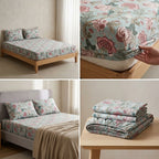 Fitted Bedsheets Pure Cotton 108 BY 108 Inch