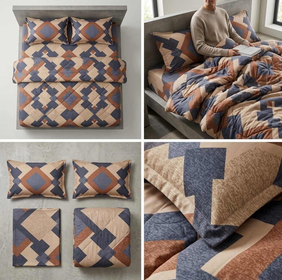 4 Piece Comforter Set – King Size 🛏️✨