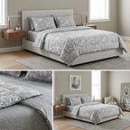 Premium English Garden Print King Size Comforter Set | 4 Pieces