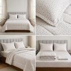 Premium English Garden Print King Size Comforter Set | 4 Pieces