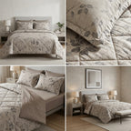 4 Pcs Premium Rib Cotton Comforter Set - King Size