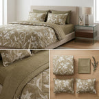 4 Pcs Premium Rib Cotton Comforter Set - King Size