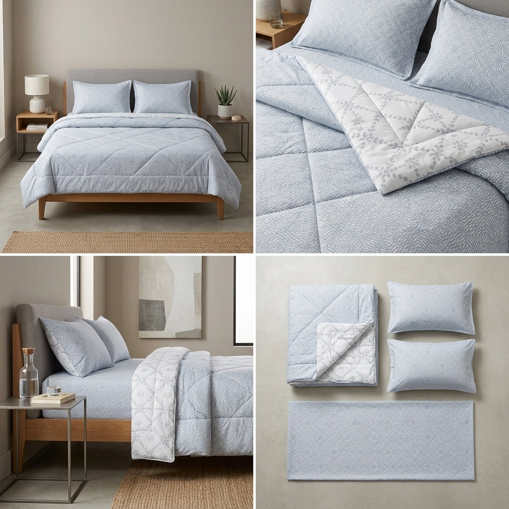 Premium 4-Piece King Size Suti Cotton Comforter Set