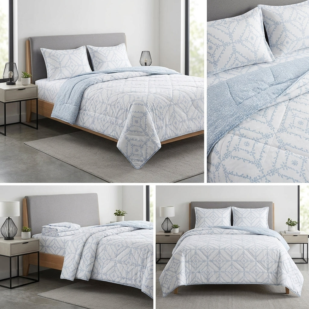 Premium 4-Piece King Size Suti Cotton Comforter Set