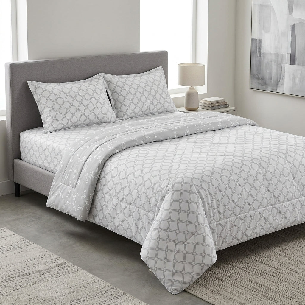 Premium 4-Piece King Size Suti Cotton Comforter Set