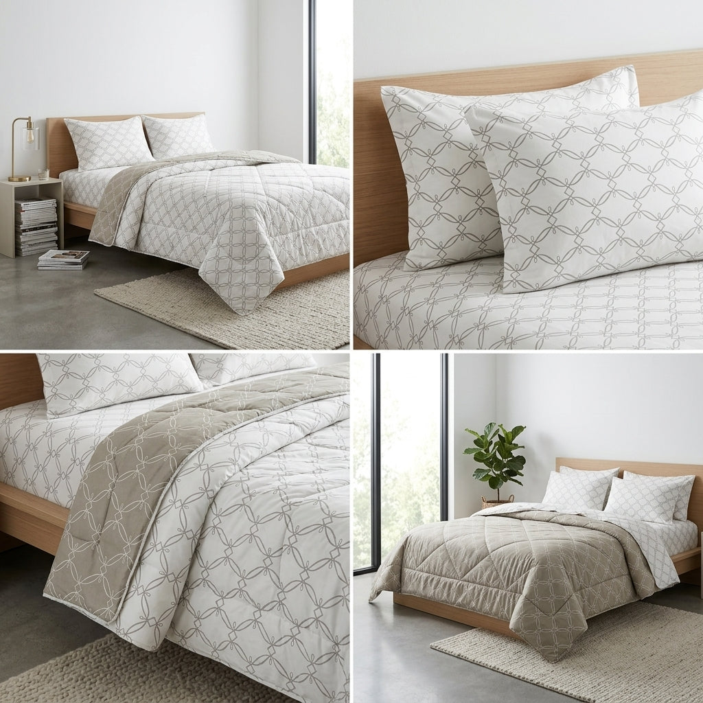 Premium 4-Piece King Size Suti Cotton Comforter Set