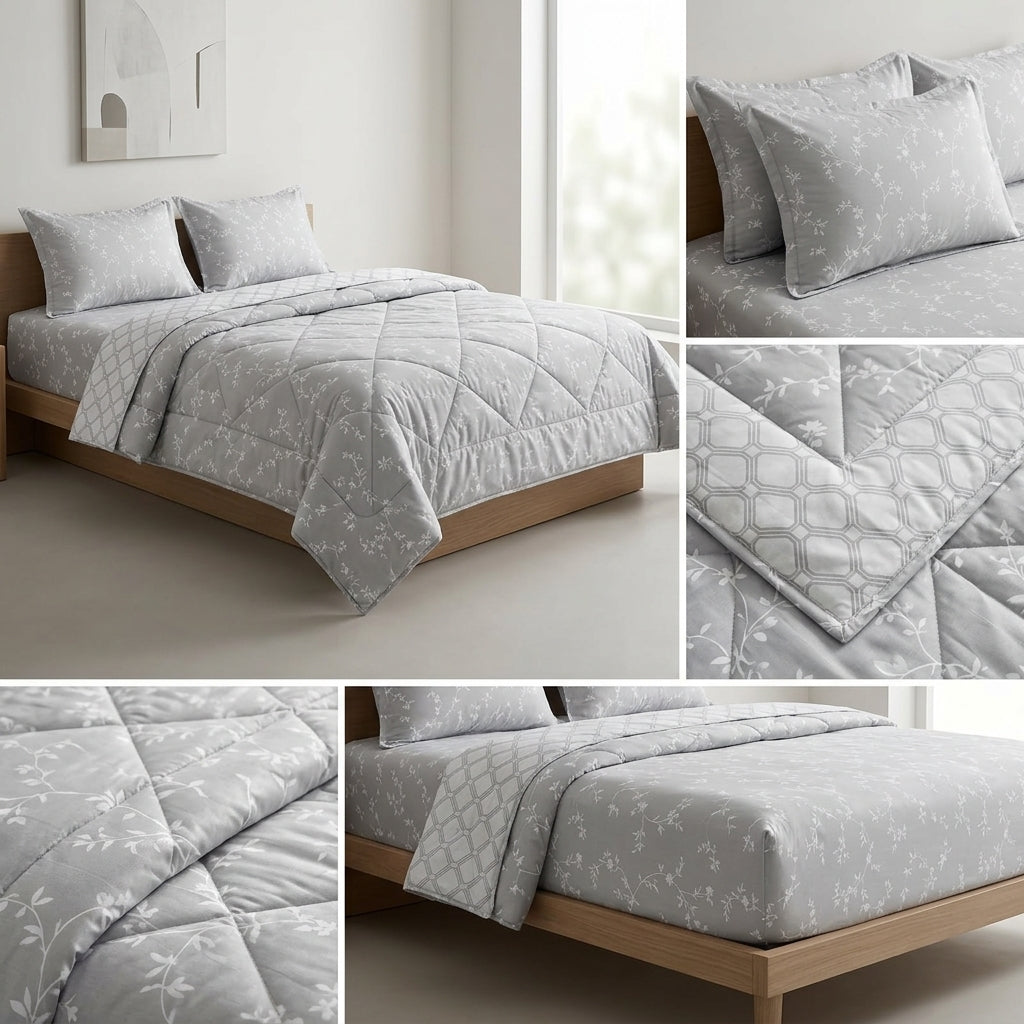 Premium 4-Piece King Size Suti Cotton Comforter Set