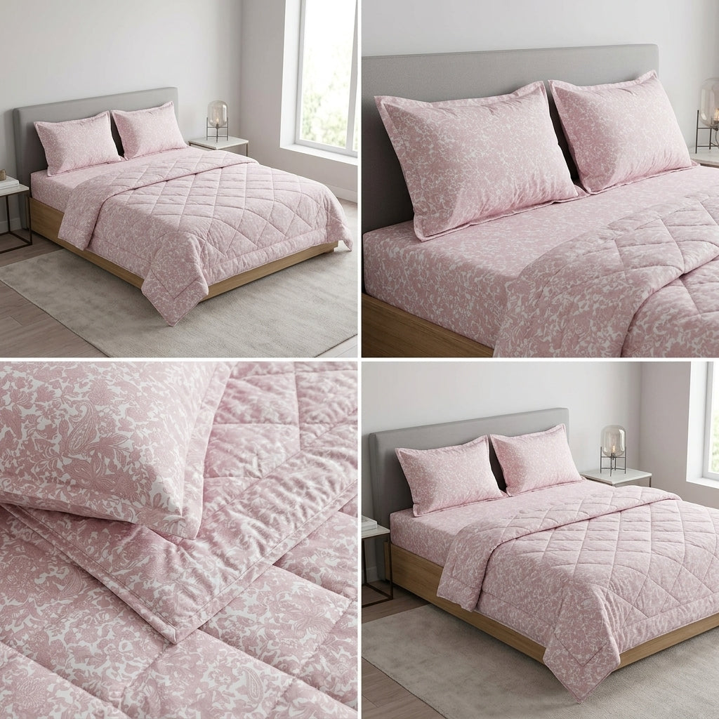 Premium 4-Piece King Size Suti Cotton Comforter Set