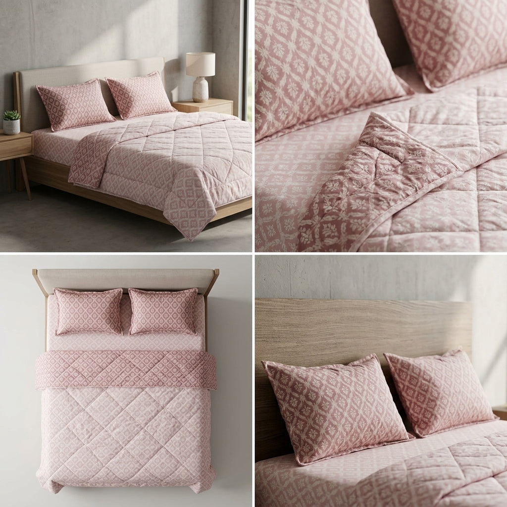Premium 4-Piece King Size Suti Cotton Comforter Set