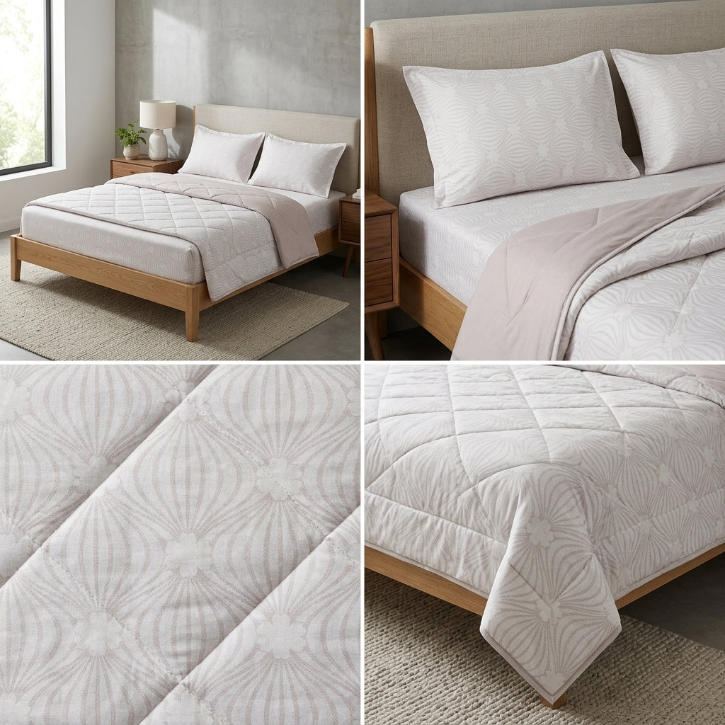 Premium 4-Piece King Size Suti Cotton Comforter Set