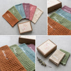 6 Days of the Week Embroidered Waffle Hand Towel Set | Monday to Saturday | Set of 6 pcs
