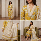 Floral Unstitched Suit Set  🌼