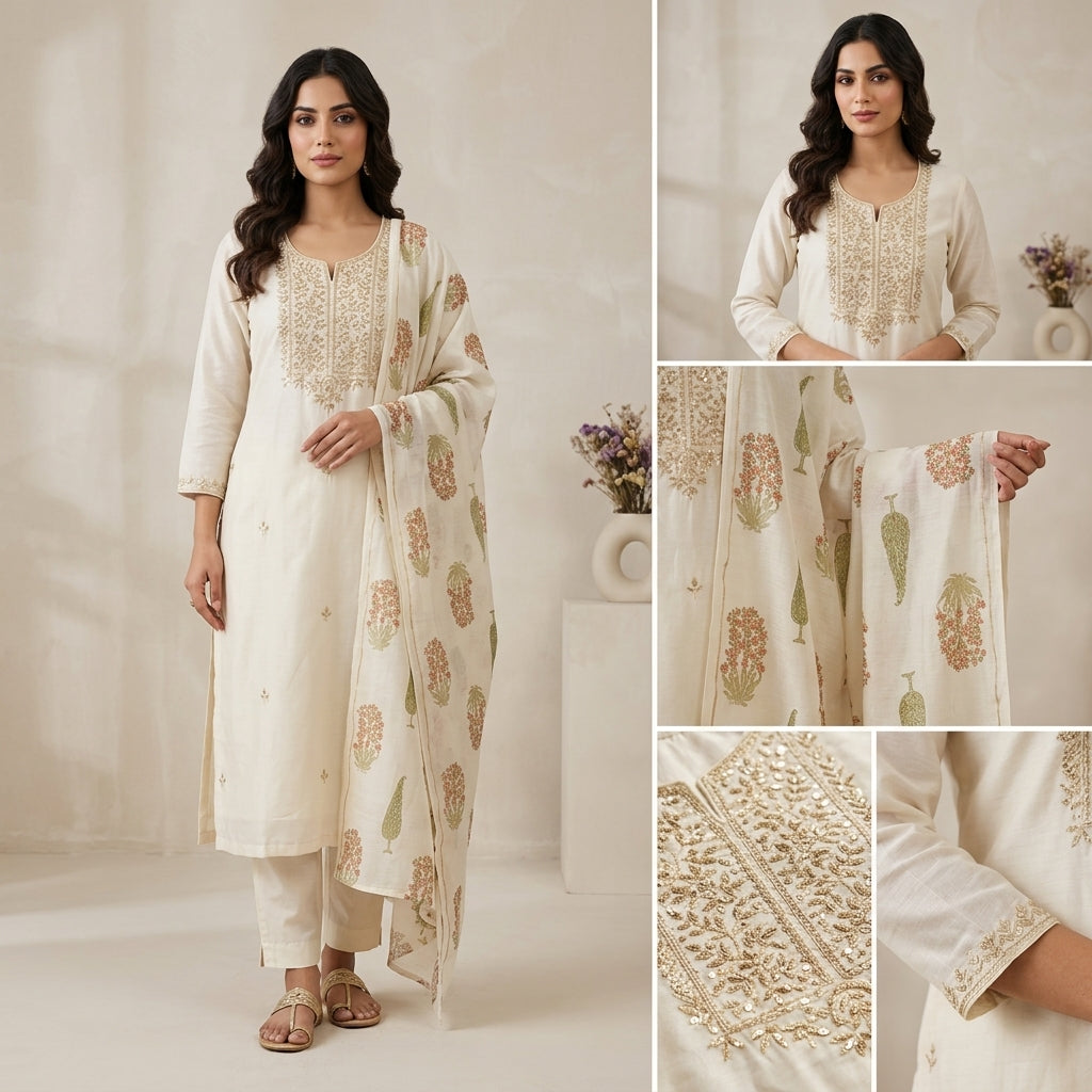 Chandani Bagh Cotton Suit Set