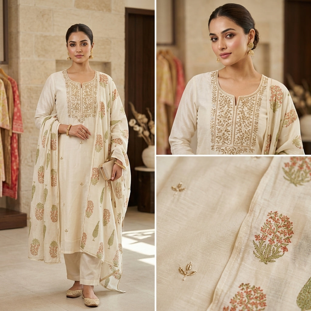 Chandani Bagh Cotton Suit Set