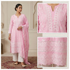Nargis Pink Cotton Suit ✨