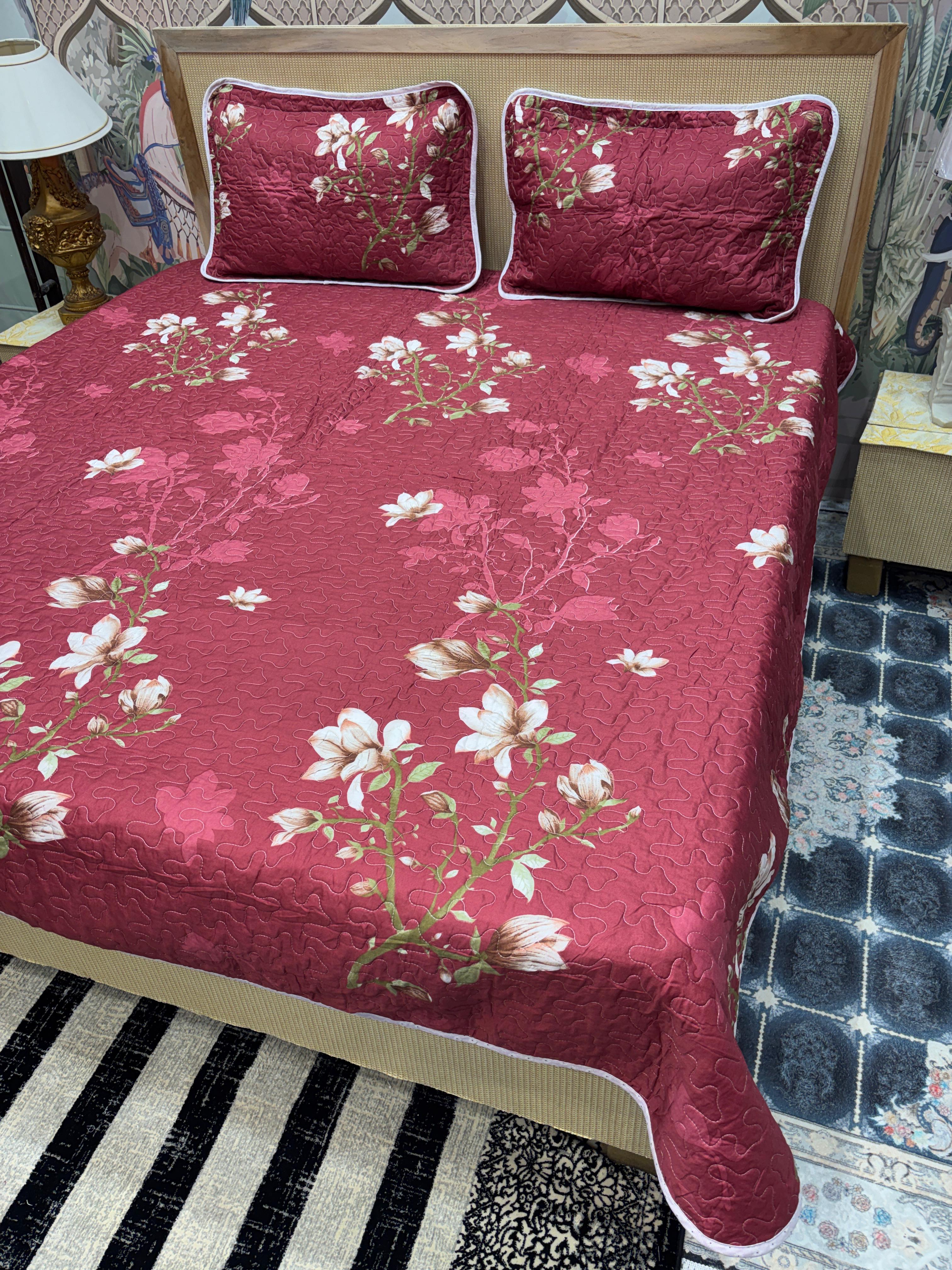 3 PC King Size Bedcover Set