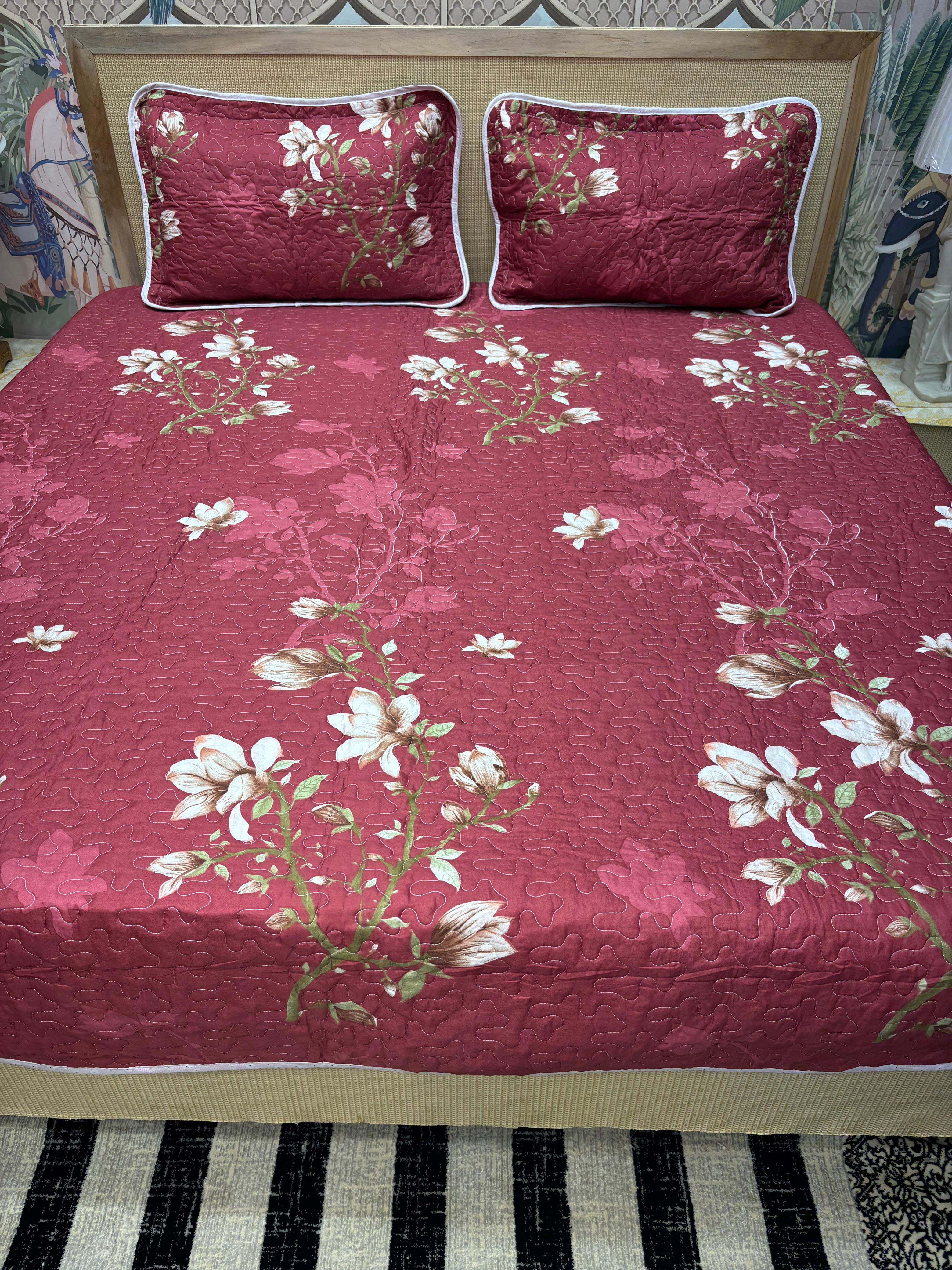 3 PC King Size Bedcover Set