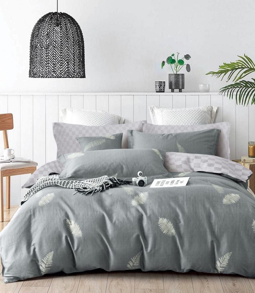 🛏️ King Size Muslin Cotton Bedsheet (108×108) – 100% Egyptian Cotton with 2 Pillow Covers