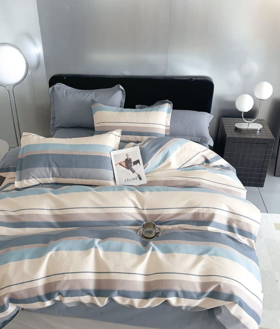 🛏️ King Size Muslin Cotton Bedsheet (108×108) – 100% Egyptian Cotton with 2 Pillow Covers