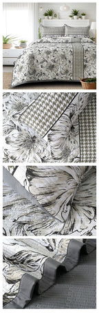 Victorian Quilted Bedcover Set – 3 Piece (King Size 100×108 Inches)