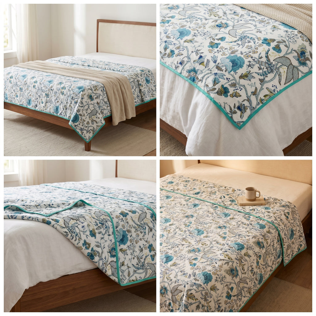Mulmul Dohar – Pure Muslin Cotton Double Bed(300+ Thread Count)