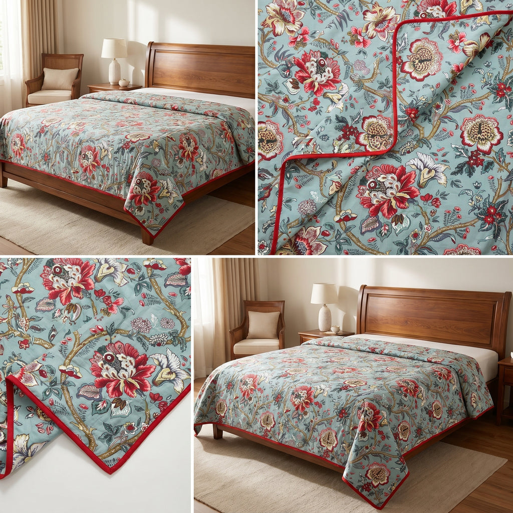 Mulmul Dohar – Pure Muslin Cotton Double Bed(300+ Thread Count)
